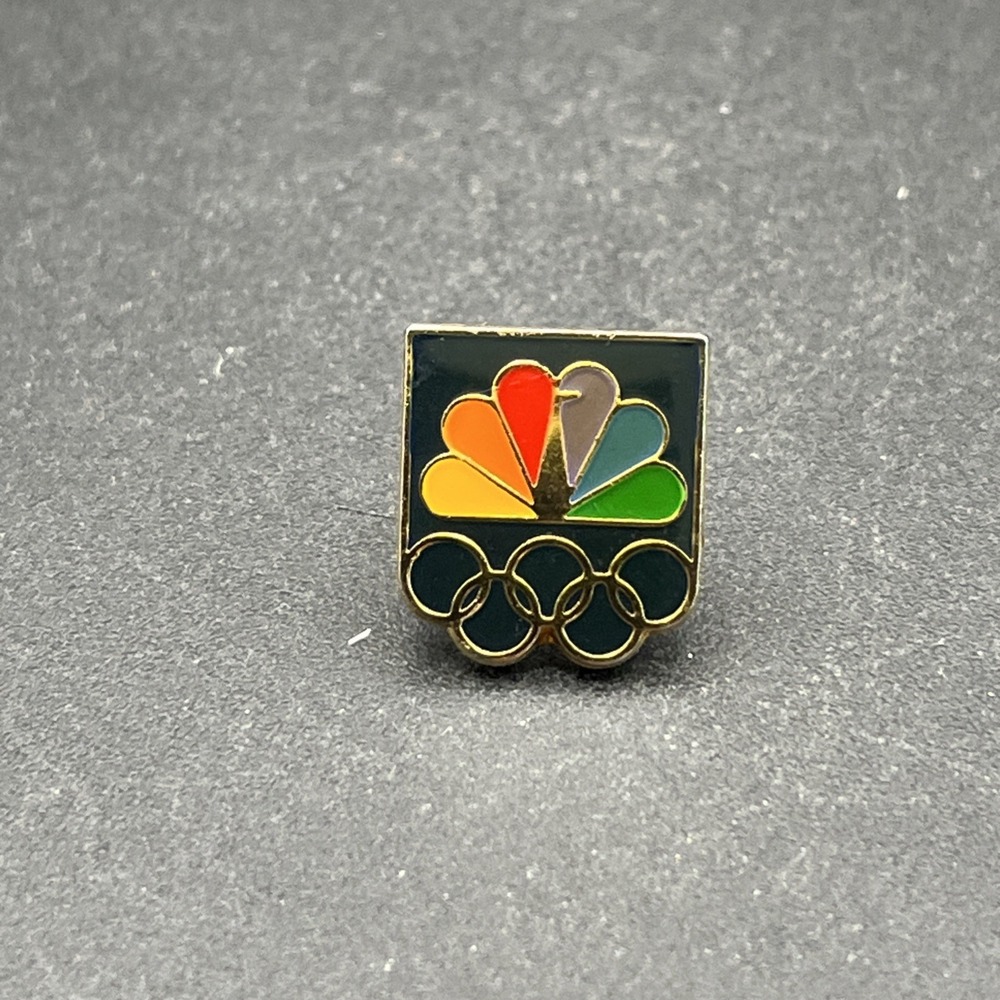 NBC Peacock Logo Olympics Sponsor Lapel Hat Pin